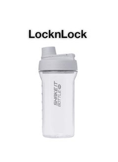 LOCK & LOCK LocknLock Tritan Shake It Bottle Pro 850ml - Shatter-Resistant, Leak-Proof, and BPA-Free with Finger Loop - Light Grey  - Image 1