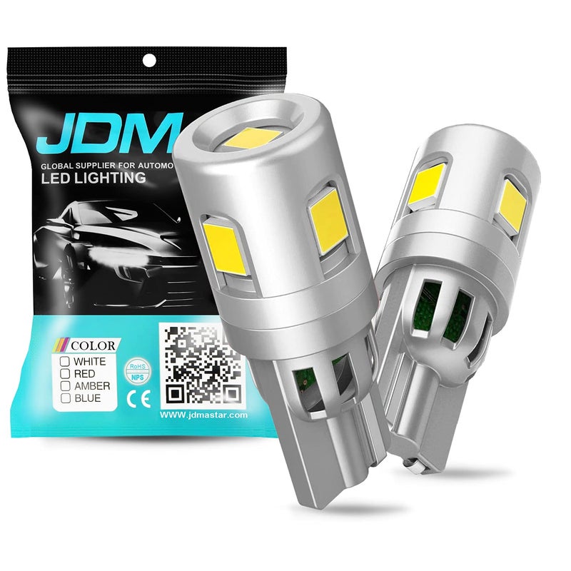 JDM ASTAR 5GS High Performance 11 Design 30305SMD 194 168 2825 W5W T10 Brgiht White LED Bulbs