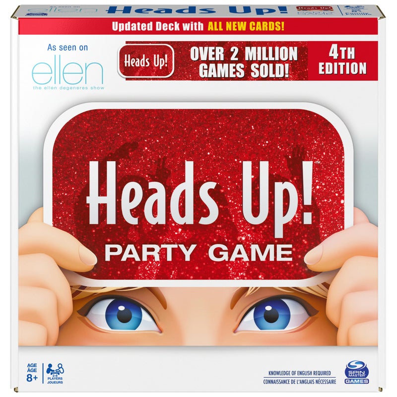 Spin Master Games Heads Up Party Game 4th Edition  Word Guessing Board Game for Kids and Families Ages 8 and up - Image 1