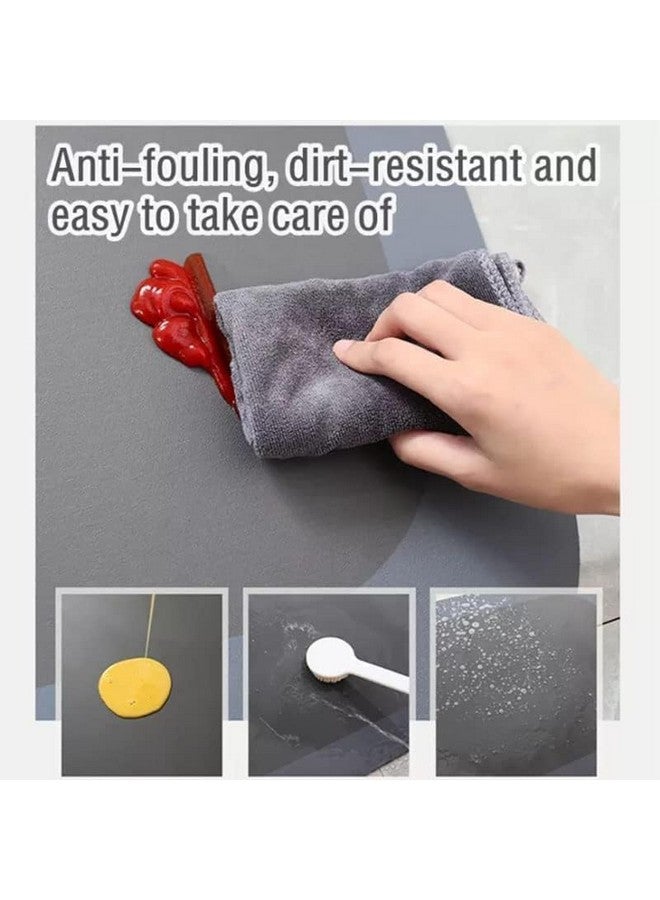 Home-Cloud HomeCloud Rubber Kitchen rectangular Mats for Floor Set of 2 Pcs|Non-Skid, Soft Absorbent Rugs for Kitchen, Laundry, and Hallway|120x40cm, 40x60cm| 4mm Thickness (Yellow Flower) - Image 4