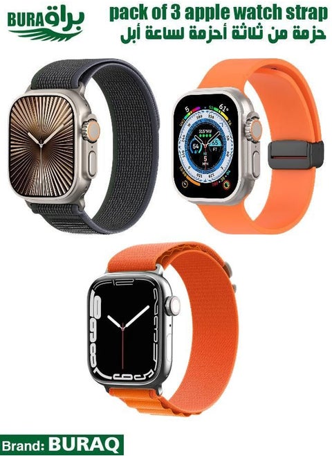 Apple Watch Band Strap For Apple Watch Ultra 2/Ultra 49mm, Series 10 46mm, 9/8/7 45mm, SE2/SE/6/5/4 44mm, 3/2/1 42mm