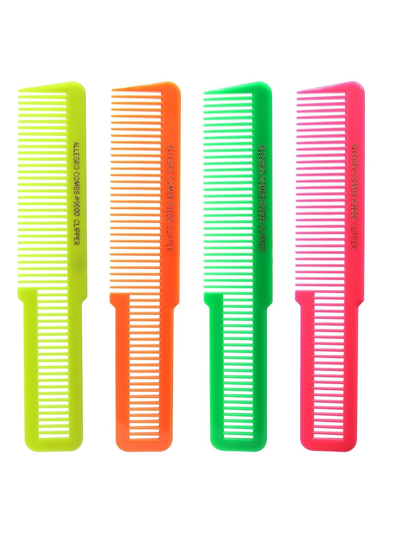 Allegro Combs Allegro Combs 9000 Clipper Cutting Combs Blending Combs Fading Combs Neon Mix 6 Pk Neon Mix 