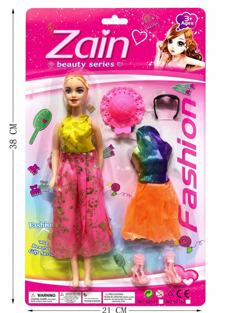 Pretty Girl Beauty Series Fashion Doll with Extra Outfit and Accessories Set - Image 5