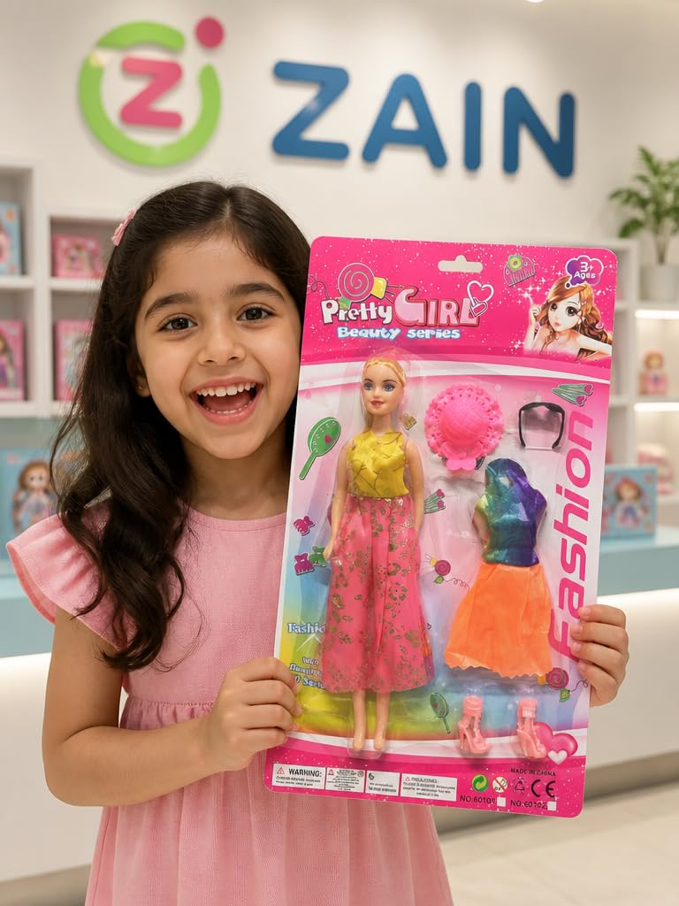 Pretty Girl Beauty Series Fashion Doll with Extra Outfit and Accessories Set - Image 4