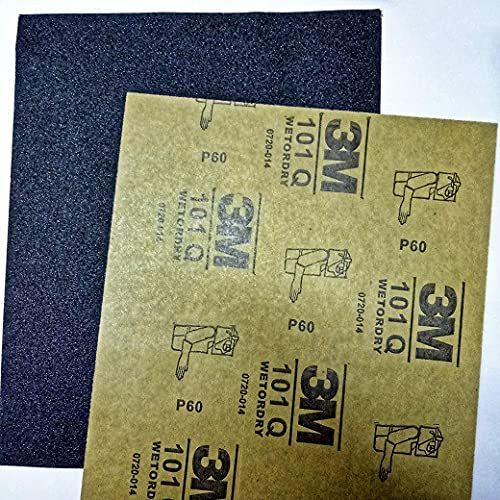 Immech Immech 3M Sandpaper for Wood Furniture Finishing Metal Sanding and Automotive carbike Polishing Dry or Wet Sanding 100 Grit Pack of 4 Pcs - Image 3