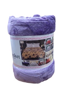 Baltic Linen Fleece Blanket 200x240Cm Soft-Fluffy Blanket-Warm For Sofa And Bed-Easy To Carry-Purple Colour  - Image 1