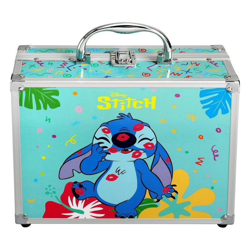 Air Val حقيبة مكياج كبيرة من Air-Val Disney Lilo & Stitch Stitch مع صواني قابلة للطي - Image 1