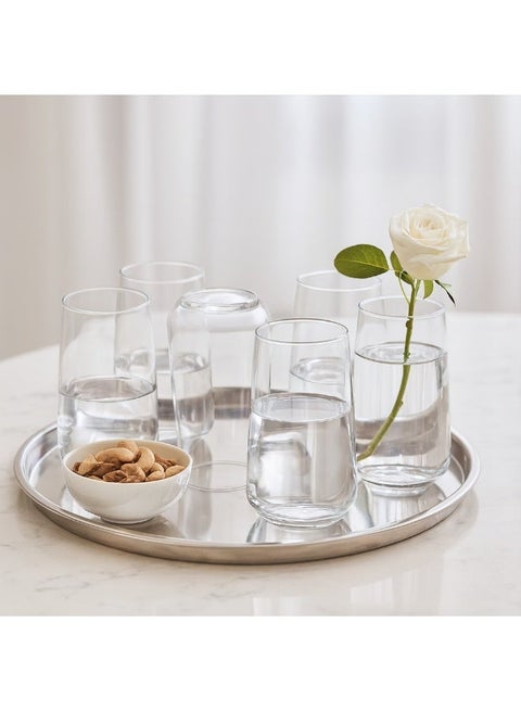 A set of 6 Turkish glass water cups of 300 ml