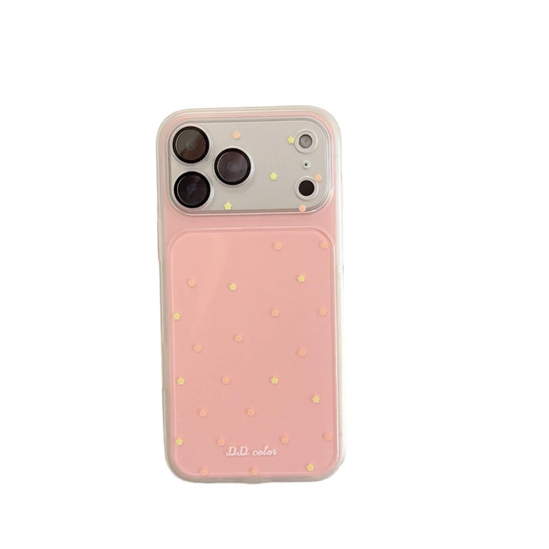 MS غطاء واقي بIMD لـ iPhone 15 / 15 Plus / 15 Pro / 15 Pro Max مع نقشة منقطة وحماية من السقوط مع مقاوم للصدمات مع قبضة مضادة للانزلاق باللون أحمر مضاد للانزلاق باللون الأحمر - Image 1