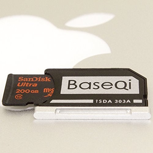 BaseQi Aluminum microSD Adapter for MacBook Pro Retina 13" - Image 3