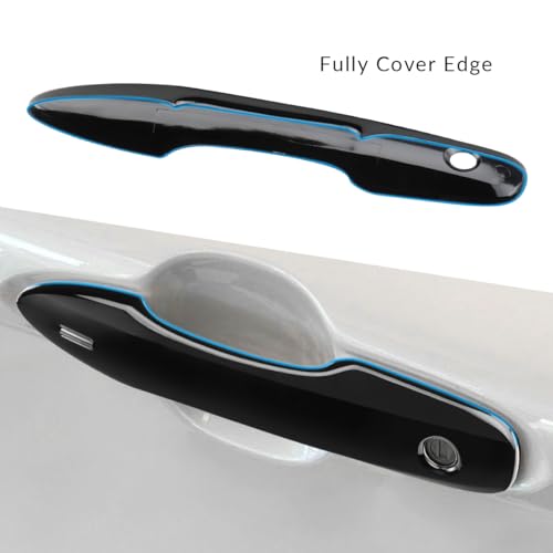 DLOVEG Snap-on Door Handle Cover Compatible for 2018-2025 2026 Toyota Camry Accessories No Adhesive Handle Protectors for 2020-2025 2026 Toyota Corolla Glossy Black - Image 4