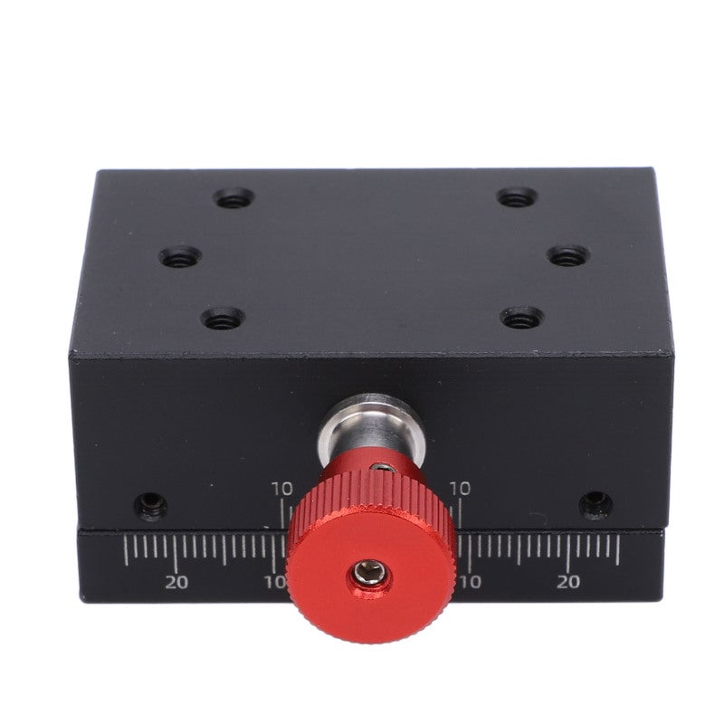 Dovetail Groove Sliding Platform 60x40x30mm Compact Design - X Axes Displacement Platform with Manual Fine Tuning Mechanism - 40mm Stroke Gear Rack System for Woodworking Modeling Mechanical Adjustmen - Image 4