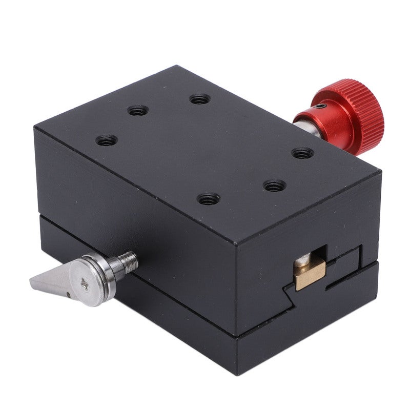 Dovetail Groove Sliding Platform 60x40x30mm Compact Design - X Axes Displacement Platform with Manual Fine Tuning Mechanism - 40mm Stroke Gear Rack System for Woodworking Modeling Mechanical Adjustmen - Image 3