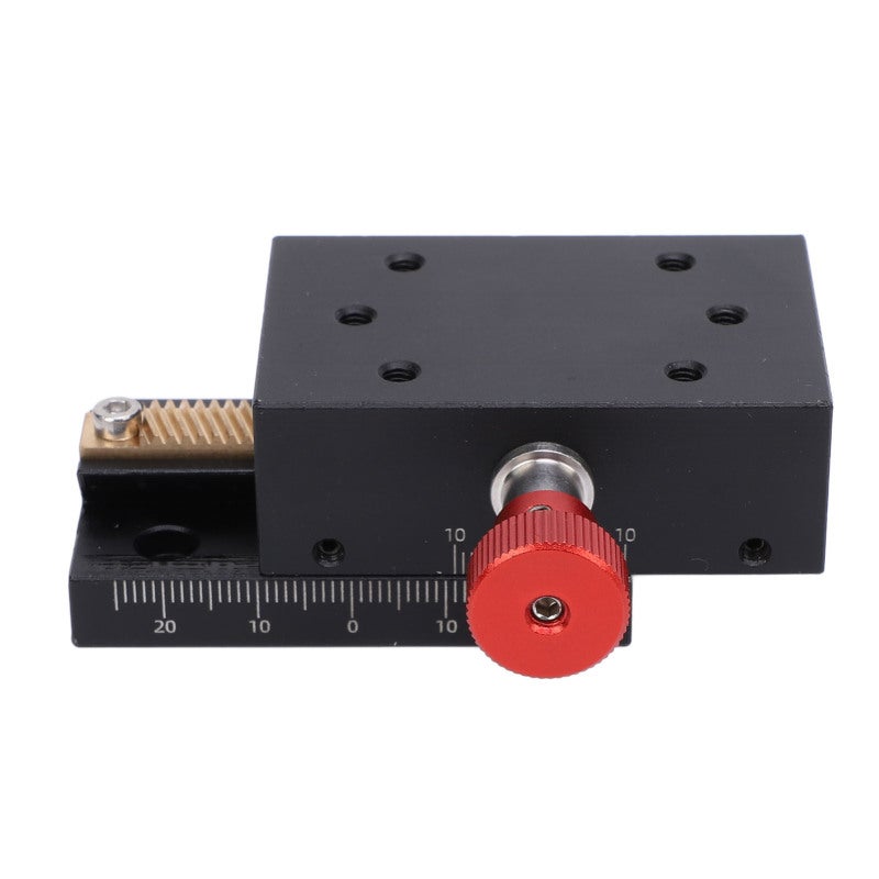 Dovetail Groove Sliding Platform 60x40x30mm Compact Design - X Axes Displacement Platform with Manual Fine Tuning Mechanism - 40mm Stroke Gear Rack System for Woodworking Modeling Mechanical Adjustmen - Image 5