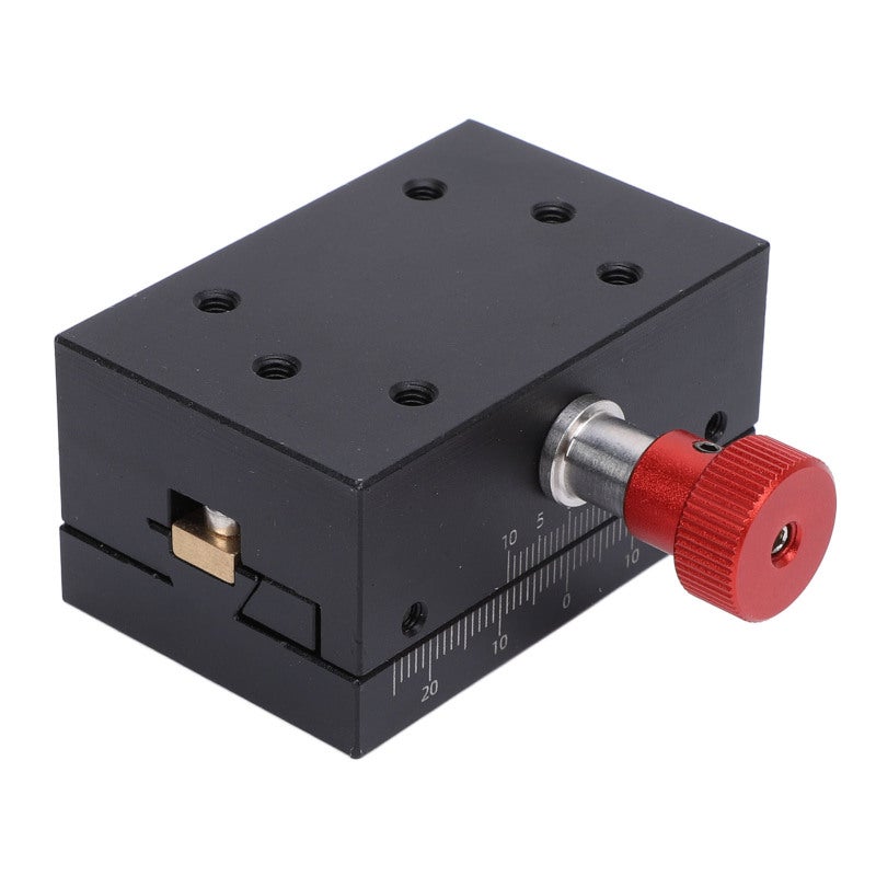 Dovetail Groove Sliding Platform 60x40x30mm Compact Design - X Axes Displacement Platform with Manual Fine Tuning Mechanism - 40mm Stroke Gear Rack System for Woodworking Modeling Mechanical Adjustmen - Image 2