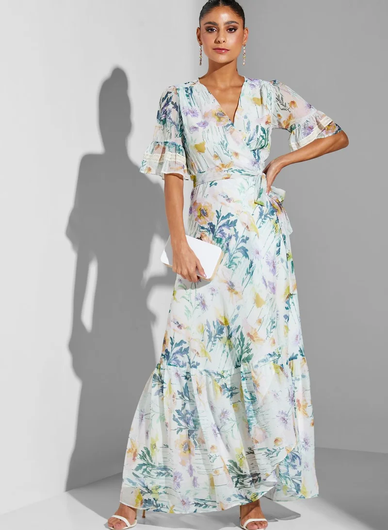 Hope & Ivy Floral Print Dress