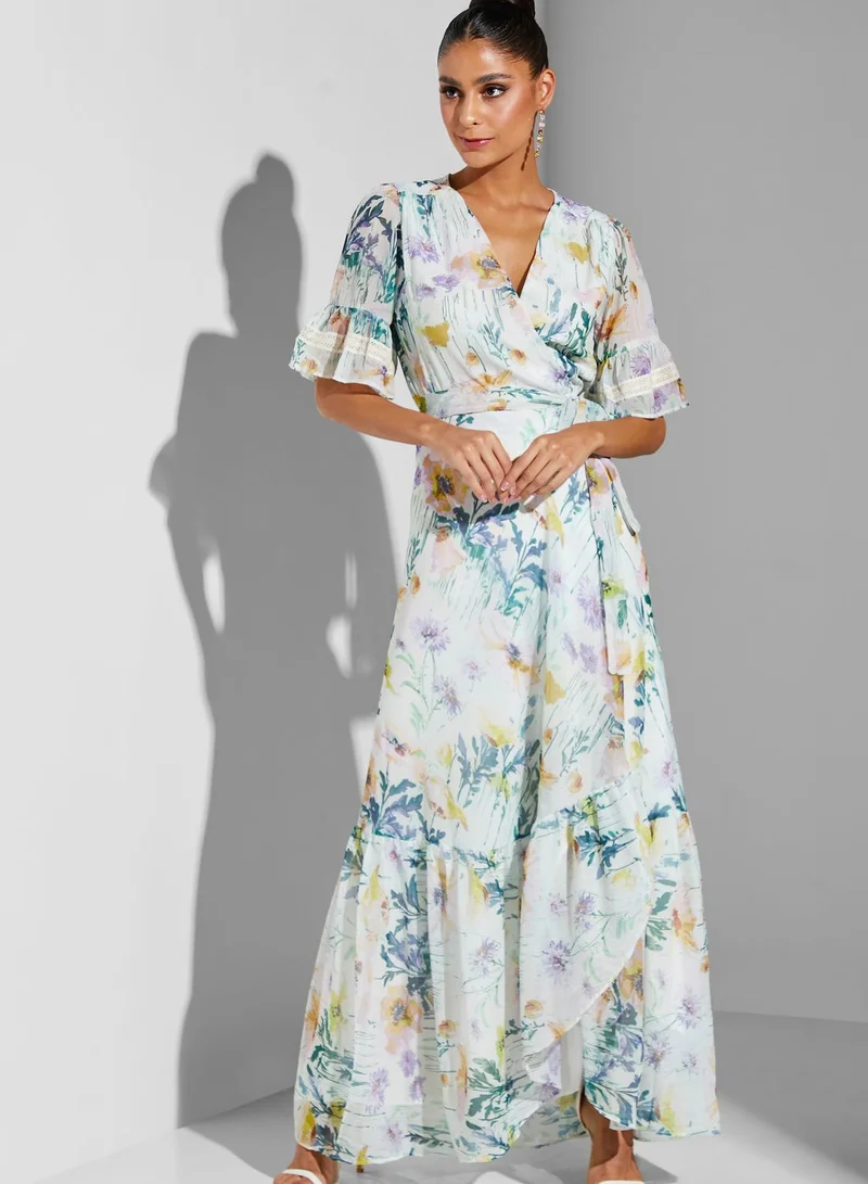 Hope & Ivy Floral Print Dress