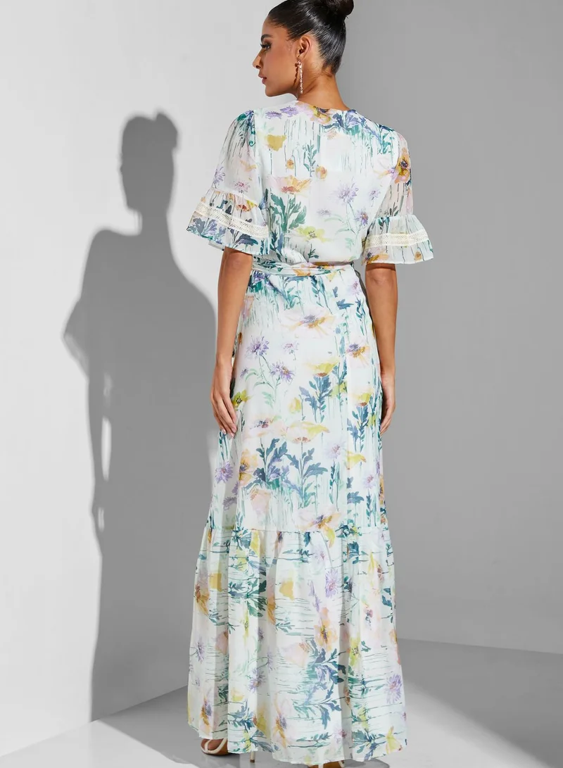 Hope & Ivy Floral Print Dress