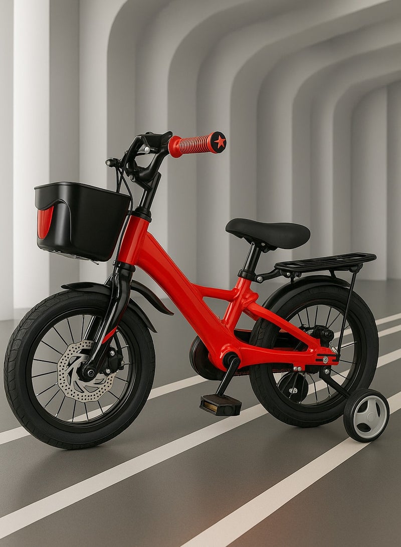 Kids Bike 14/16/18 inch – Magnesium Alloy Frame, Dual Brake, Height Adjustable, for 3-12 Years Boys & Girls  - Image 1