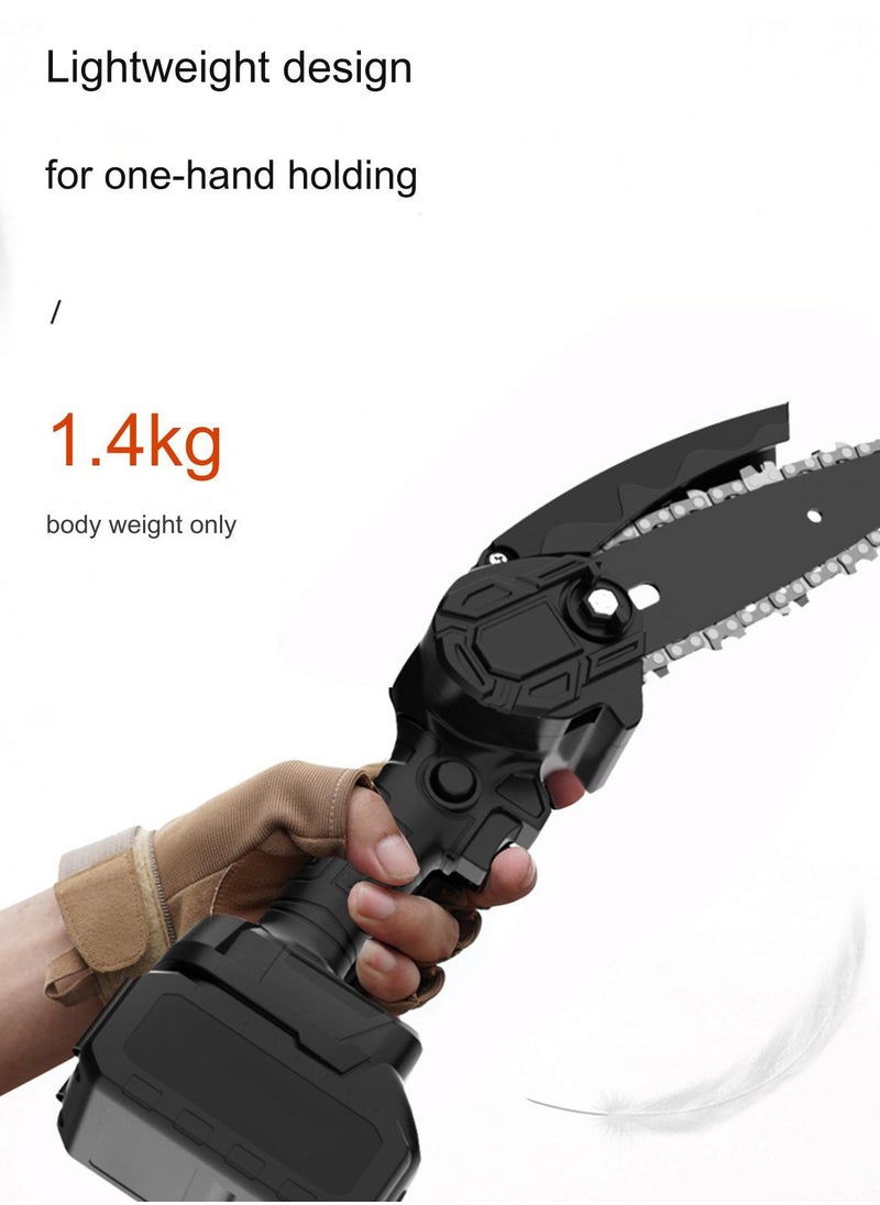 Sharpdo 4-Inch Handheld Lithium-Ion Cordless Mini Chainsaw for Logging  - Image 5