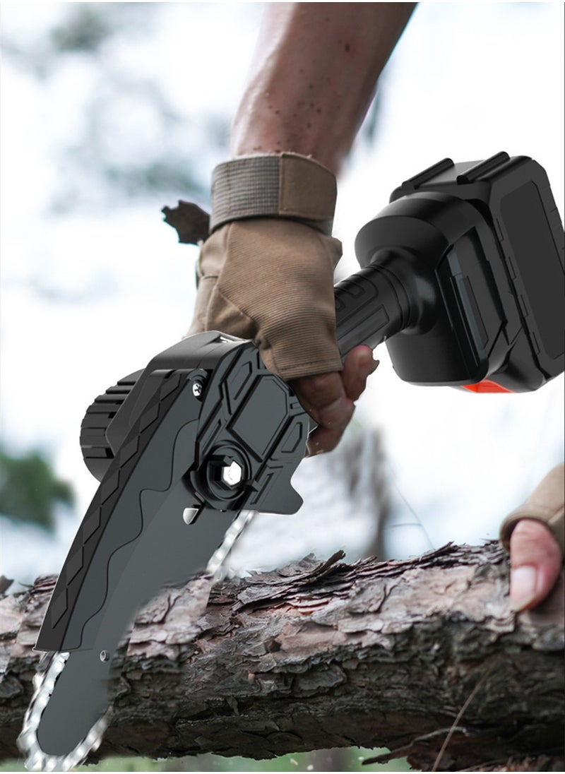 Sharpdo 4-Inch Handheld Lithium-Ion Cordless Mini Chainsaw for Logging  - Image 2