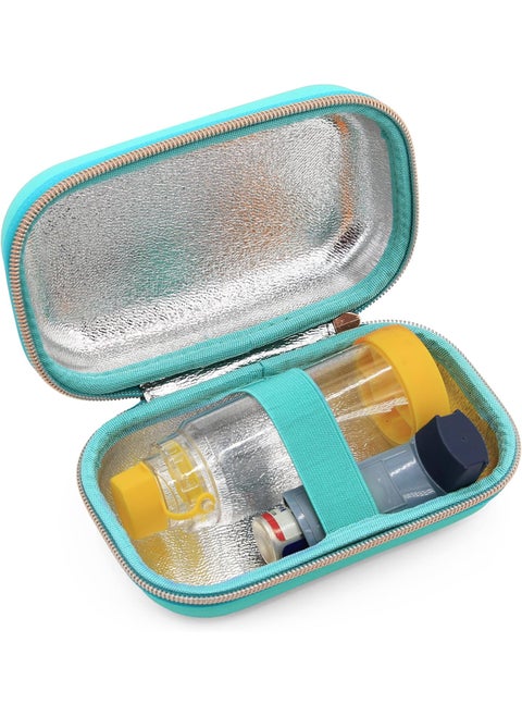 CASEMATIX Asthma Inhaler Case Fits Inhaler Spacer For Adults, Masks, Inhaler Holder and More - Compact Size Fits 6.25" Maximum, Includes ASTHMA CASE ONLY
