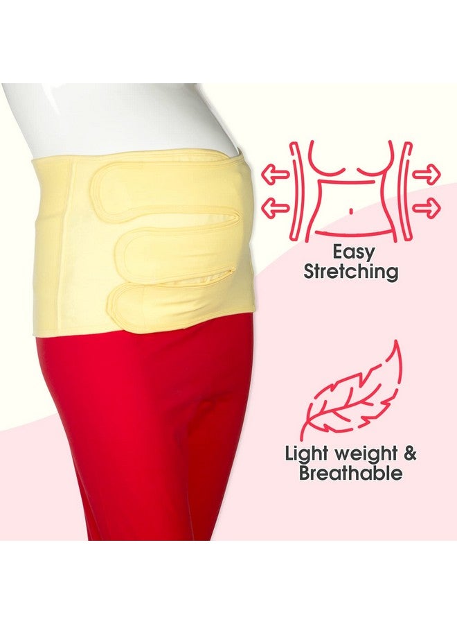 mee mee Mee Mee Pregnancy Belts After delivery c Section Corset, Post Maternity Belt Support for Women Normal delivery Abnormal Postpartum Waist Tummy Body Shaper/Shapewear Belt (Yellow, XL Size)  - Image 3