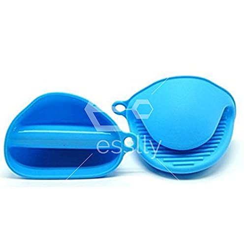 Esslly Silicone Pinch Grip Heat-Resistant Mini Oven Mitts | Non-Slip, Compact, Easy Grip Hand Gloves for Hot Pots & Pans | 230°C Safe | Made in India - Image 1