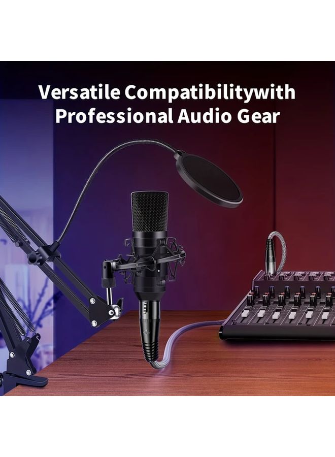 RIKSOIN 2 Pack XLR Cables 3m Nylon Braided Balanced Shielded Mic Cable Male Female - Image 5