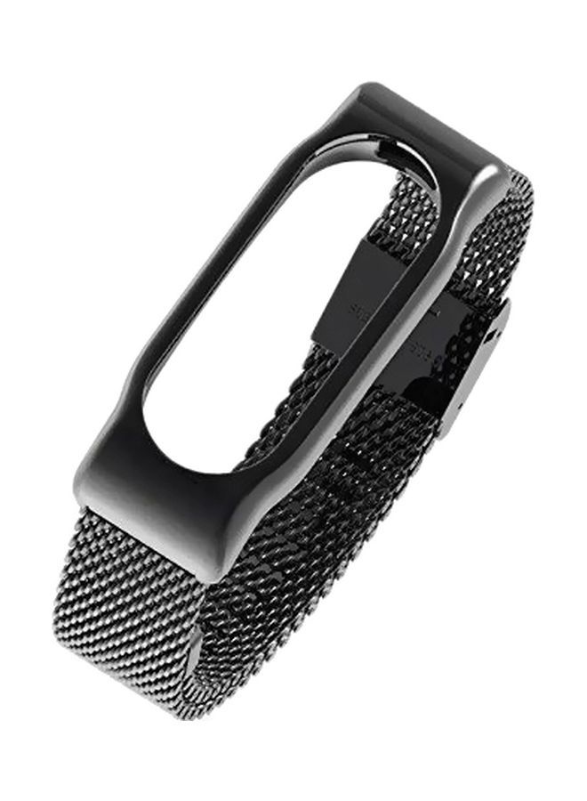 NIBEMINENT Stainless Steel Replacement Band For Xiaomi Mi 2 Black