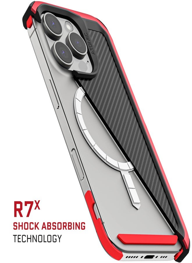 جوستك جراب Ghostek Atomic Slim لهاتف iPhone 16 Pro، متوافق مع ملحقات Apple MagSafe، إطار معدني من الألومنيوم، حماية من الصدمات والسقوط (6.3 بوصة، أراميد) - Image 5