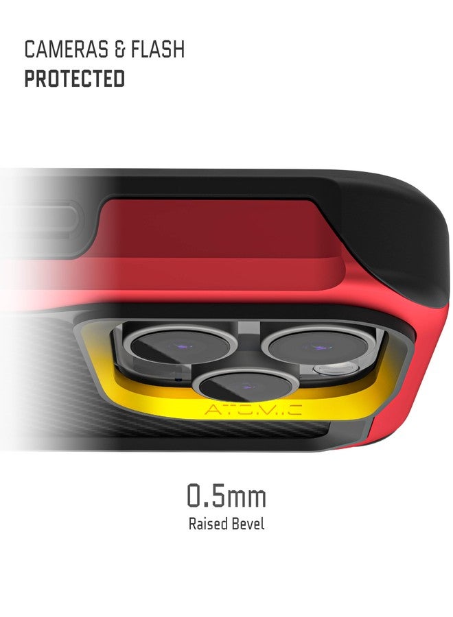 جوستك جراب Ghostek Atomic Slim لهاتف iPhone 16 Pro، متوافق مع ملحقات Apple MagSafe، إطار معدني من الألومنيوم، حماية من الصدمات والسقوط (6.3 بوصة، أراميد) - Image 3