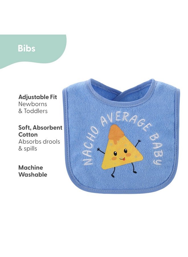 The Peanut Shell The Peanutshell Baby Boy Terry Bibs Set of 10-100% Cotton, Soft, Absorbent Baby Bibs, Toddler Boy Set, Newborn & Infant Bib - Oh Boy! - Image 2