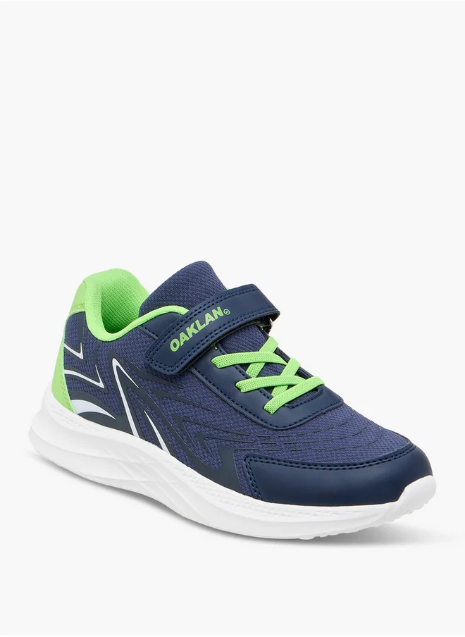 شو اكسبرس Boys Panelled Sports Shoes with Hook and Loop Closure