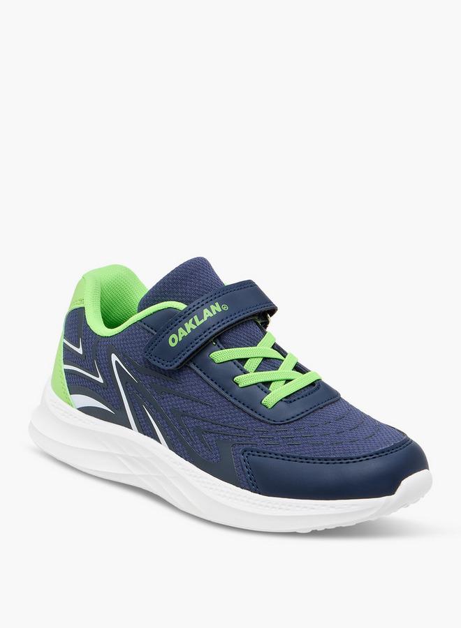 Oaklan by Shoexpress Boys Panelled Sports Shoes with Hook and Loop Closure - Image 1