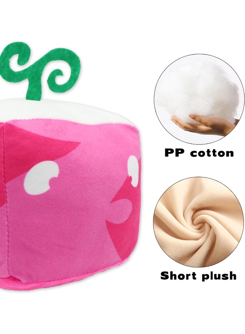 SOLARAE Blox Fruits Plush, 6 inch Blox Plush Plushies Toys Stuffed Animal Plushie Doll, Soft Fruits Hugging Plush Pillow Toy, Collectible Gifts for Kids Fans Aldults Birthday (Rubber) - Image 3