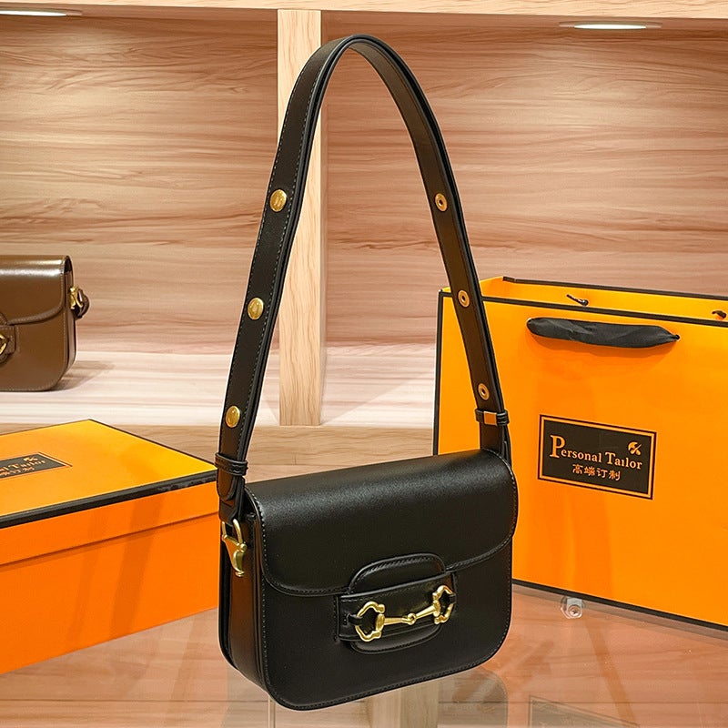 Bags For Women 2025 Style Ancient Saddle Bag High-End Single Shoulder Crossbody Bag - Image 1