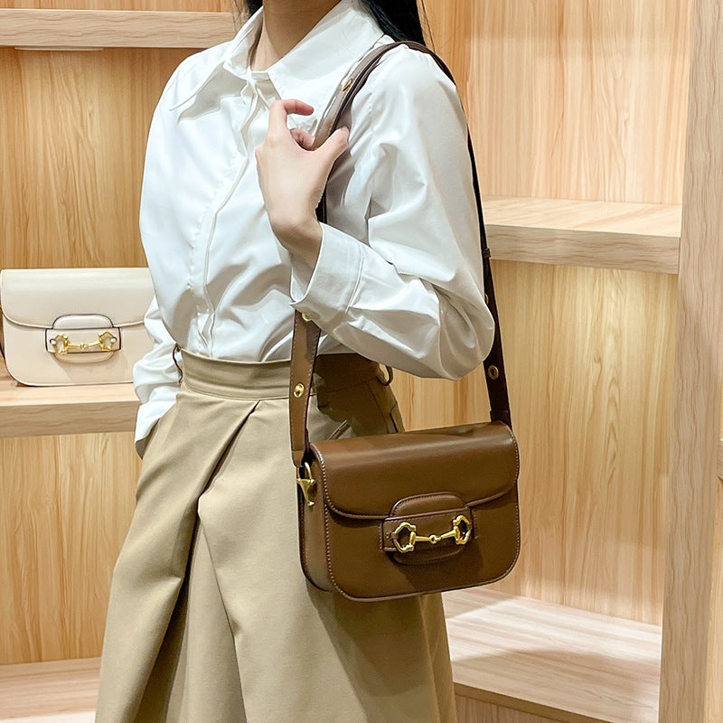 Bags For Women 2025 Style Ancient Saddle Bag High-End Single Shoulder Crossbody Bag - Image 3