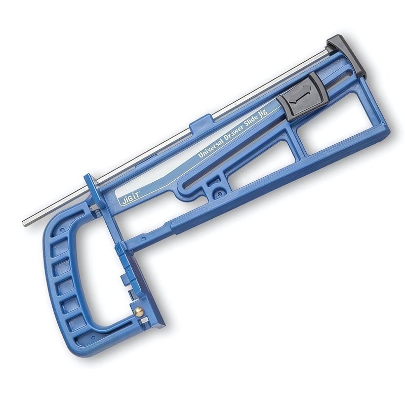 Rockler Universal Drawer Slide Jig - Cabinet Hardware Jig Install Drawer Slides Quickly, Accurately - Hardware Installation Jig w/Locking Wedge to Secure Cabinet Slide - Adjustable Woodworking Tools - Image 2