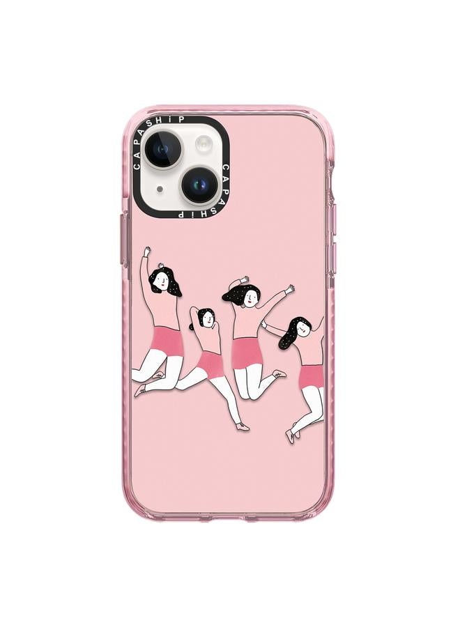 S-TOP Case For iPhone 15 Simple Illustration Pattern Full Coverage Phone Case - Image 1