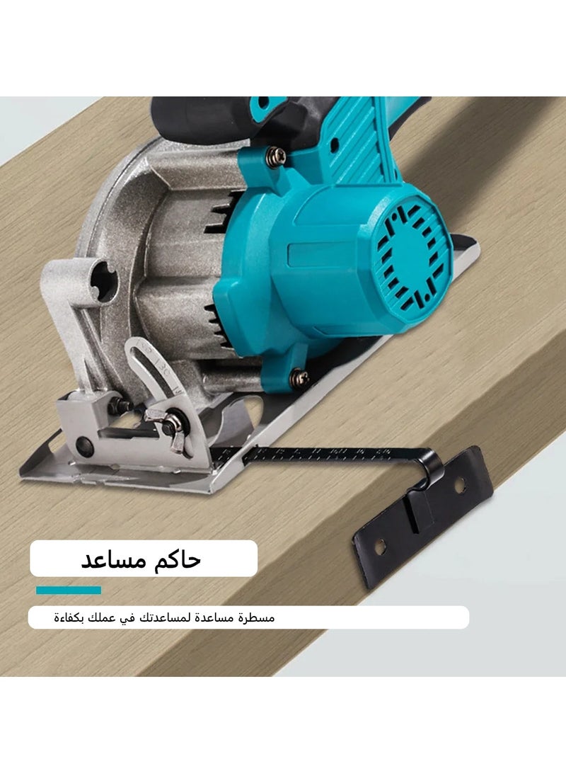 GearZone - GearZone Cordless Circular Saw, 1200W with 2 Batteries and 2 Saw Blades, Manul Guide, Max Cutting Depth 32mm - Image 1