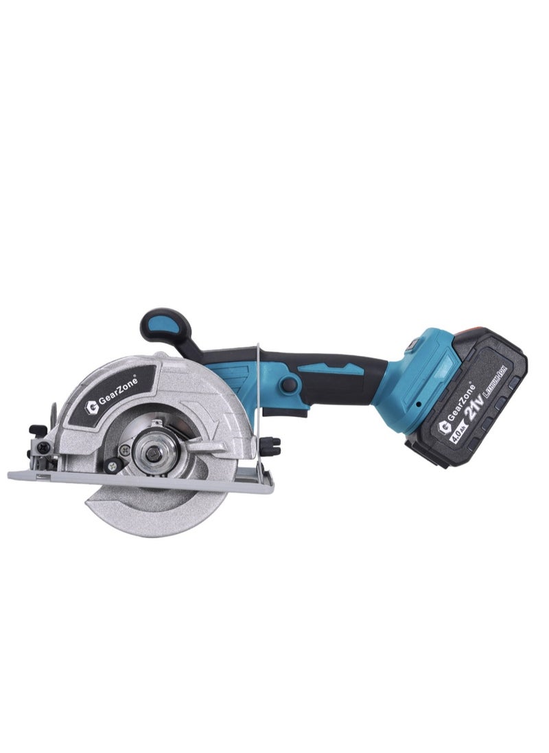 GearZone - GearZone Cordless Circular Saw, 1200W with 2 Batteries and 2 Saw Blades, Manul Guide, Max Cutting Depth 32mm - Image 1