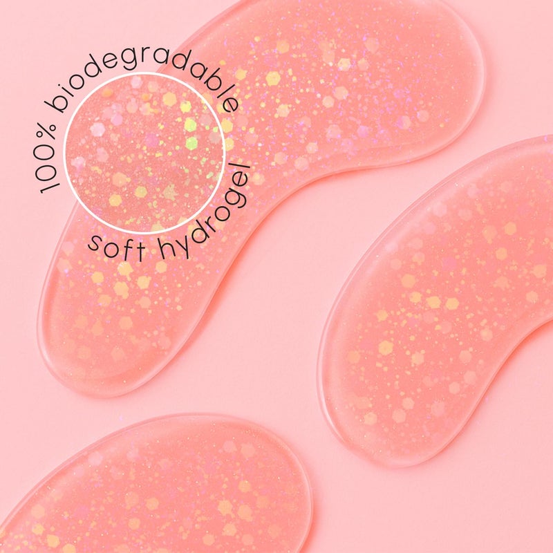 MAREE Pink Eye Gels - Marine Collagen Under Eye Patches for Puffy Eyes and Dark Circles - Undereye Mask Patches for Women - Hydrating Gel Eye Masks with Rose Water - Parches Para Ojeras Gel Pads - Image 5