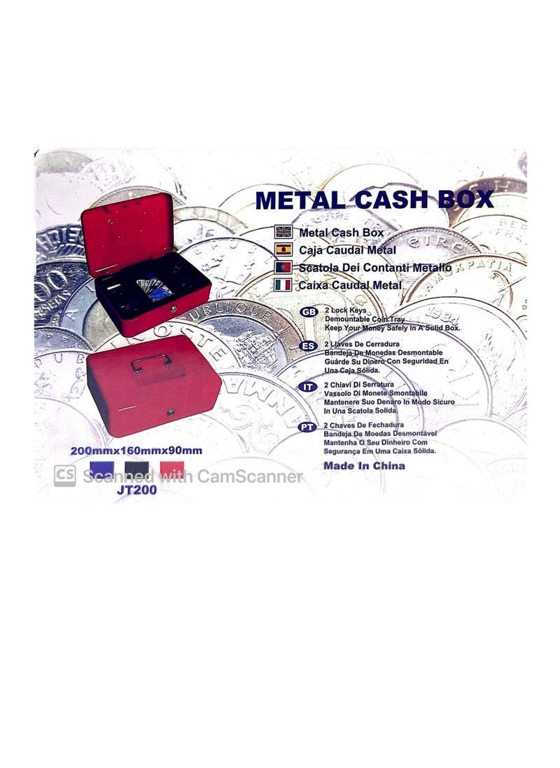 Generic - Metal Cash Box Assorted Color - Image 1
