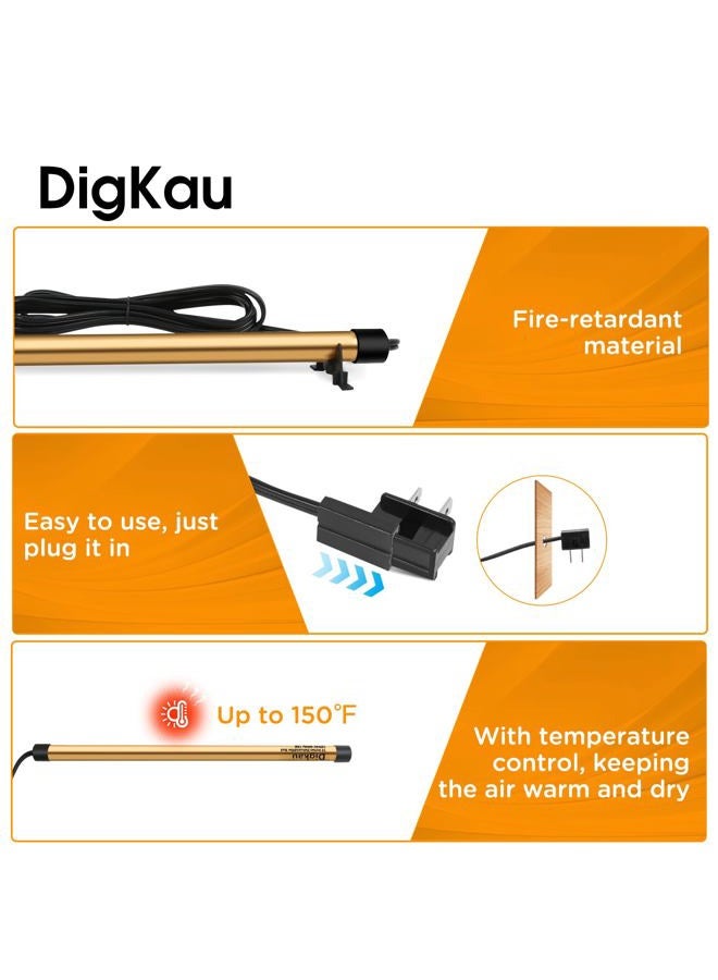 DIGKAU Gun Safe Dehumidifier Rod Golden Rod - High Power, Easy Installation Plug-in Dehumidifier, Superior Moisture, Keep Dry for Gun Safes,Cabinets, Closets (12 Inch) - Image 4