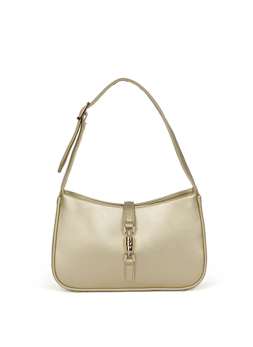 Cuple Long strap faux leather shoulder handbag