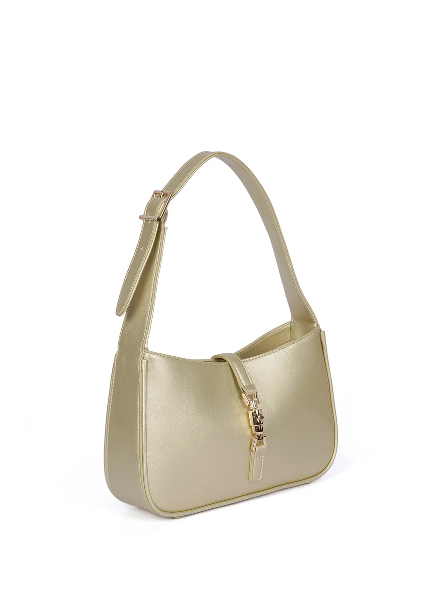 Cuple Long strap faux leather shoulder handbag