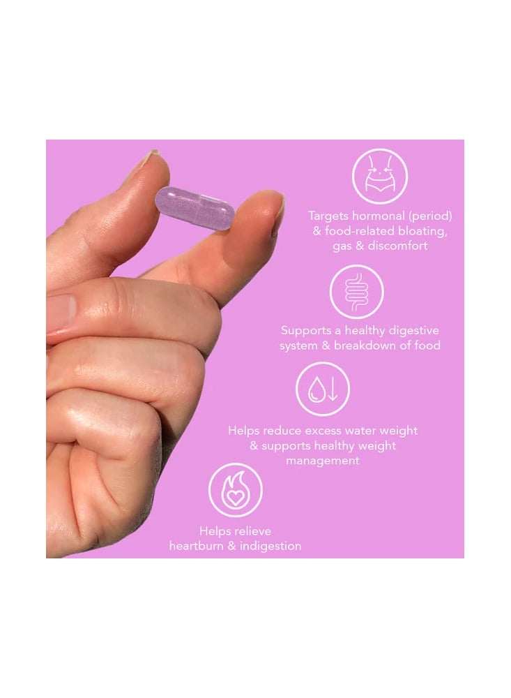 HAIRTAMIN Bloatamin Pill Synergistic Blend Gas Relief Dietary Supplement 30 Vegan Capsules - Image 3