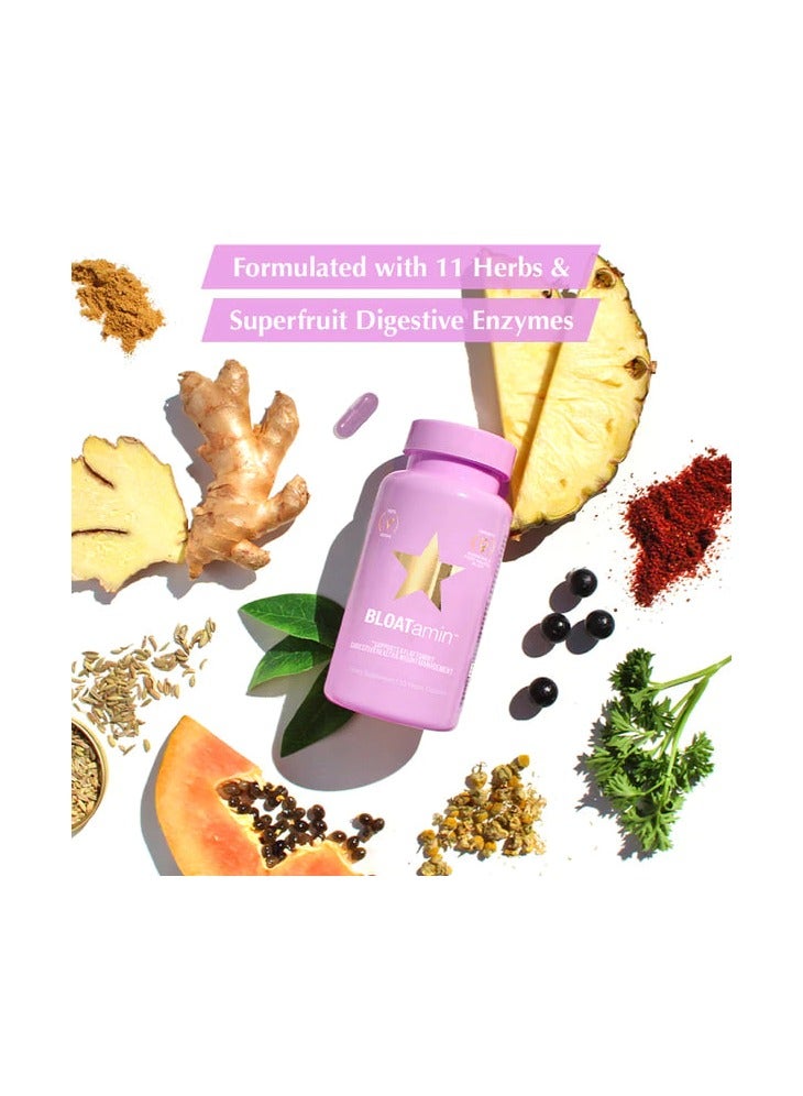 HAIRTAMIN Bloatamin Pill Synergistic Blend Gas Relief Dietary Supplement 30 Vegan Capsules - Image 4
