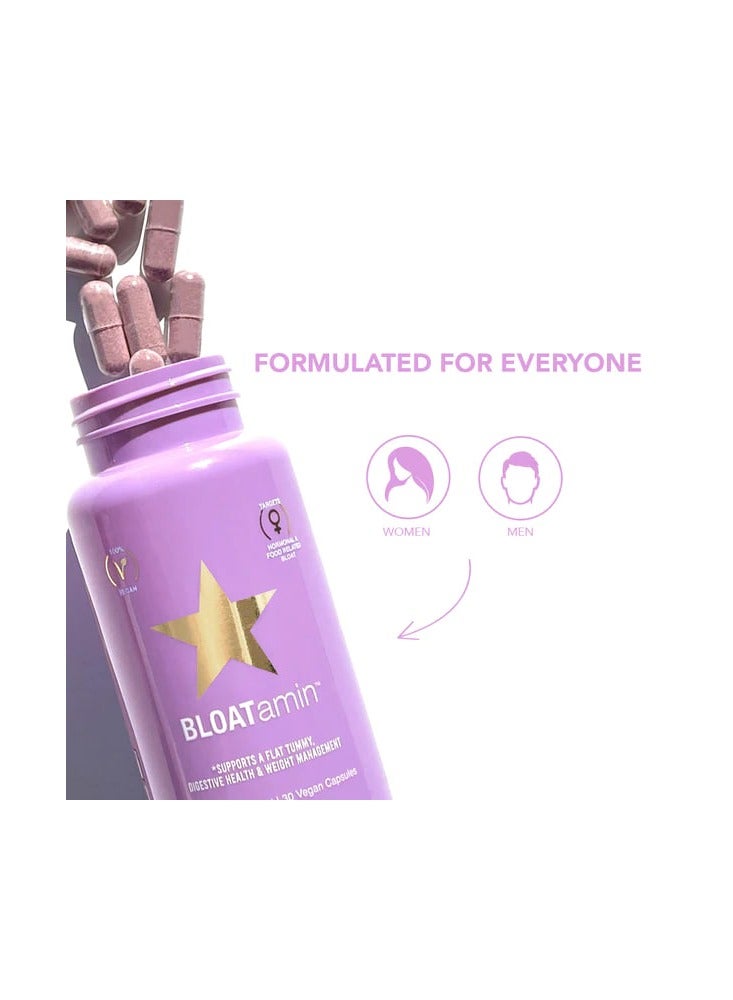 HAIRTAMIN Bloatamin Pill Synergistic Blend Gas Relief Dietary Supplement 30 Vegan Capsules - Image 2